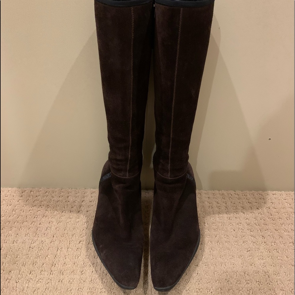 Prada Suede Knee high Boots